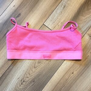 SKIMS Pink Ribbed Bralette